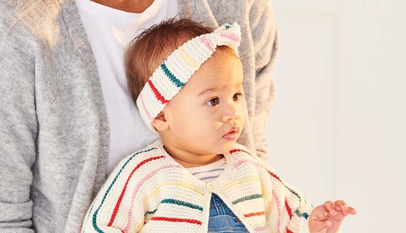 Strickanleitung Stirnband & Jacke aus Rico Baby Classic dk