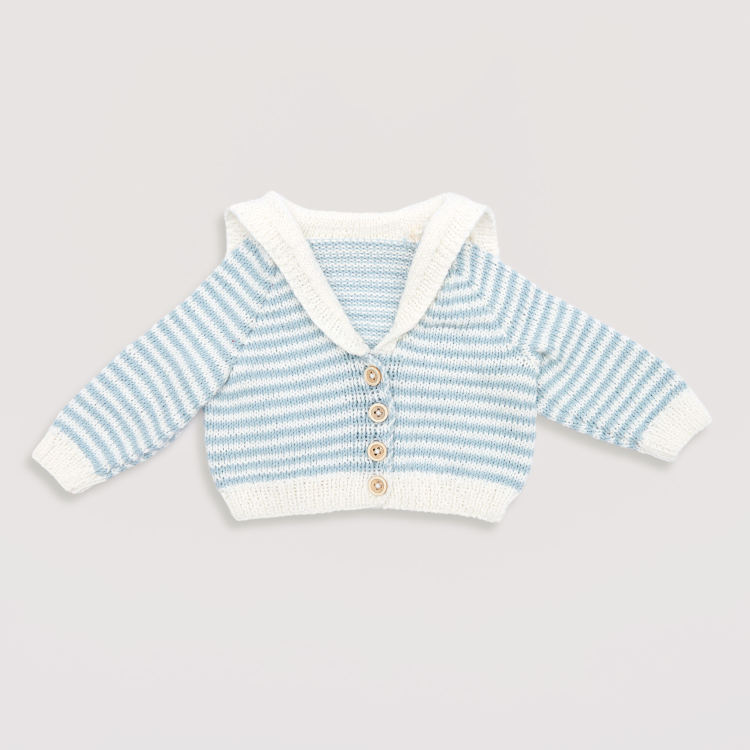 Strickset Jacke Modell 03 aus Baby Nr. 39 Gestreift