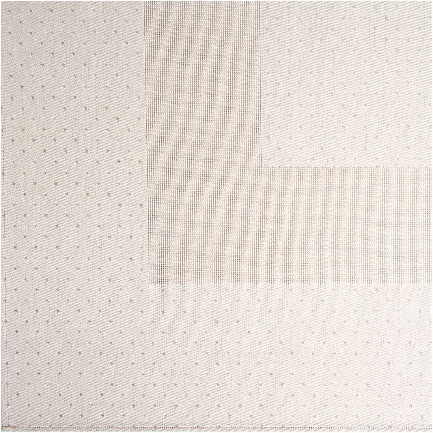 Tischdecke beige mit Tupfen 90x90cm