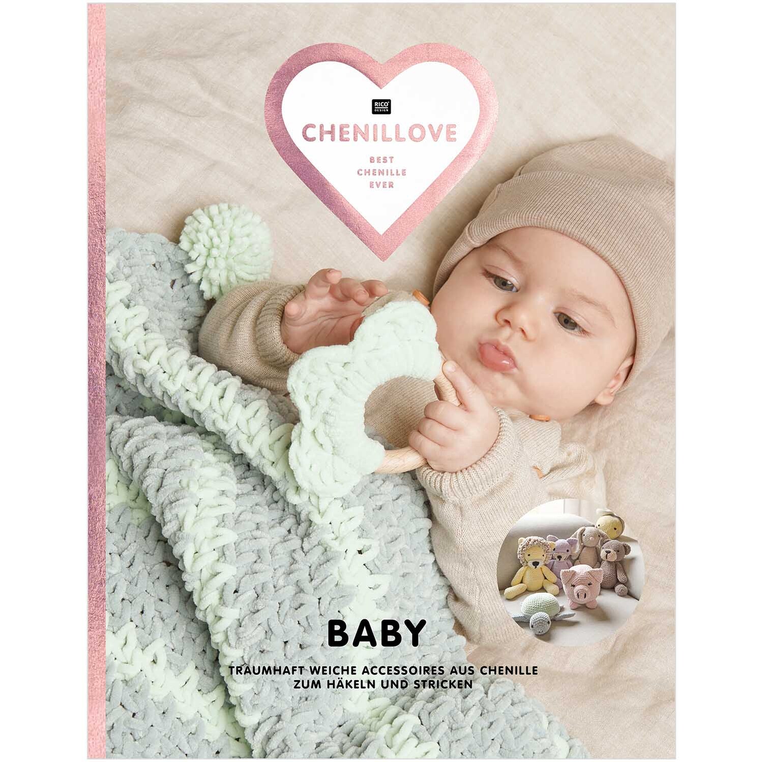 Strickset Decke Modell 20 aus Baby Chenillove