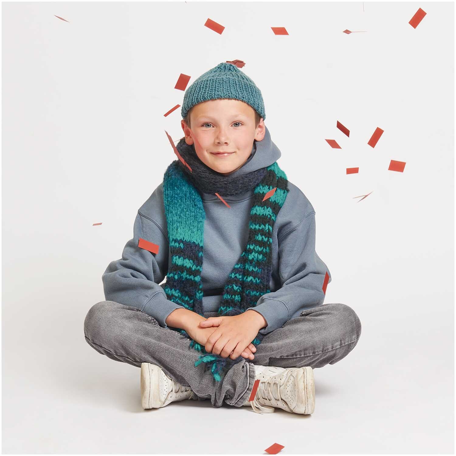 Strickset Schal Modell 19 aus Kids Nr. 12