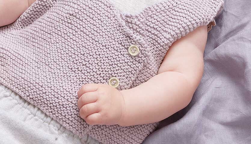 Strickanleitung Weste aus Baby Cotton Soft dk