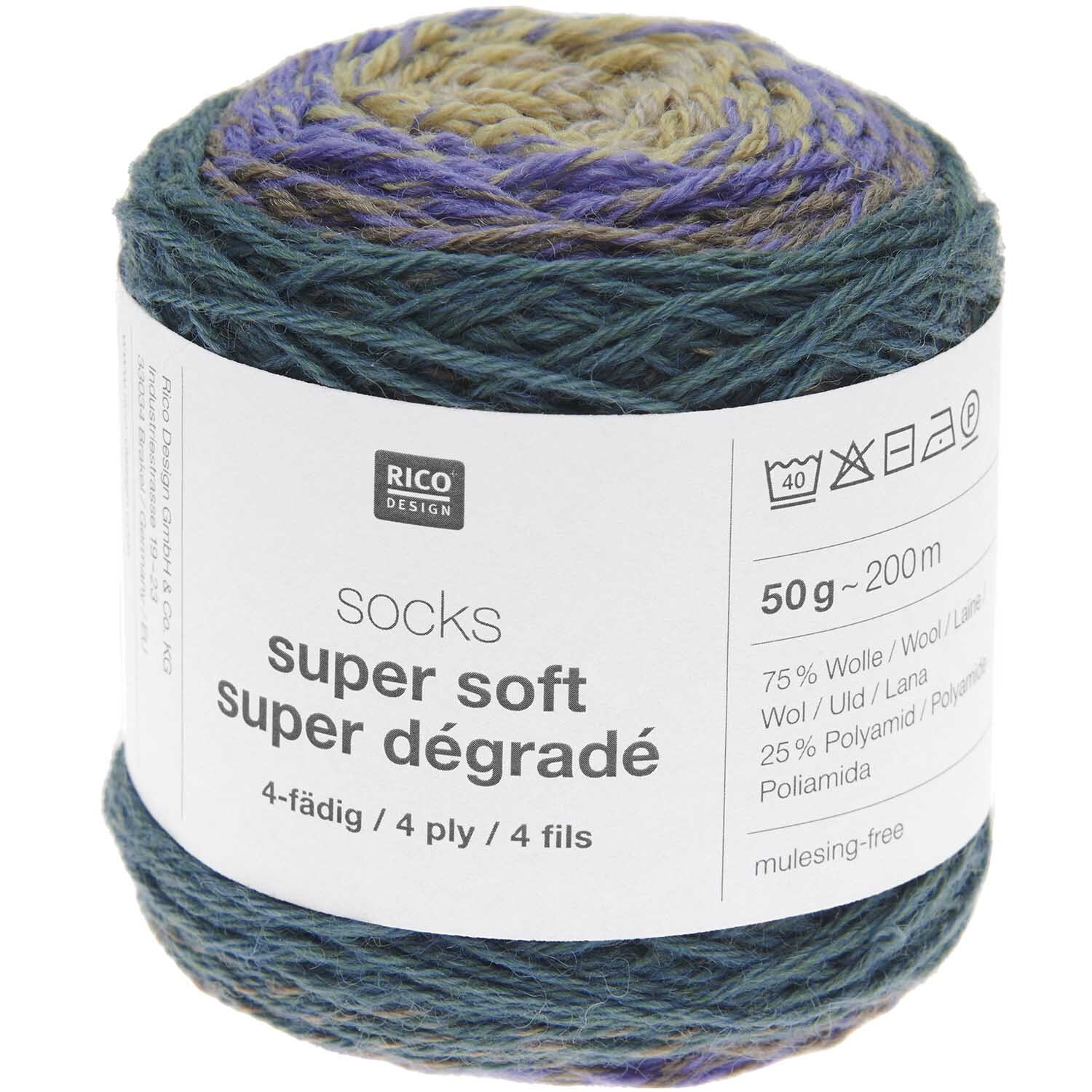 Socks Super Soft Super Dégradé 4-fädig