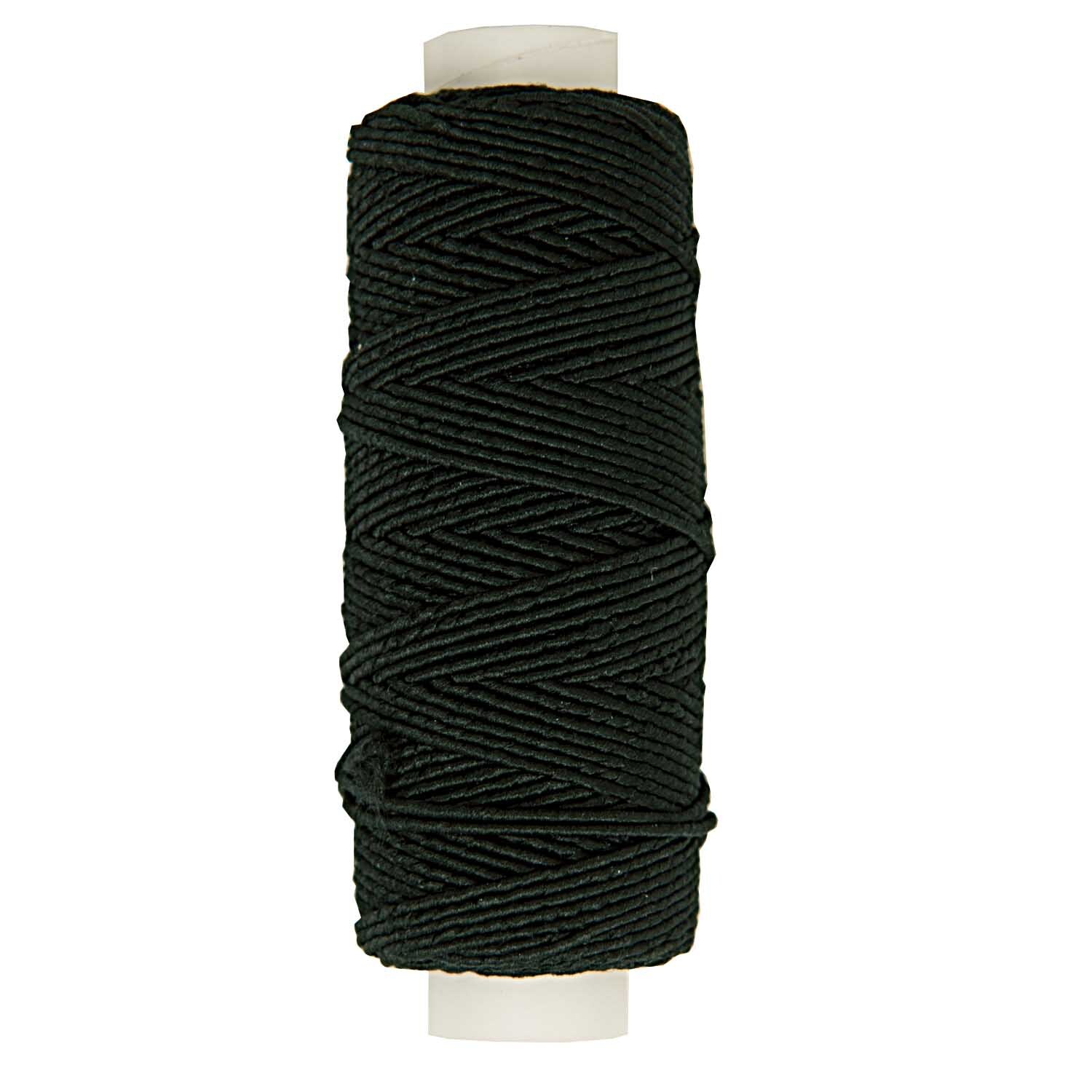 Elastic Nähfaden schwarz 20m