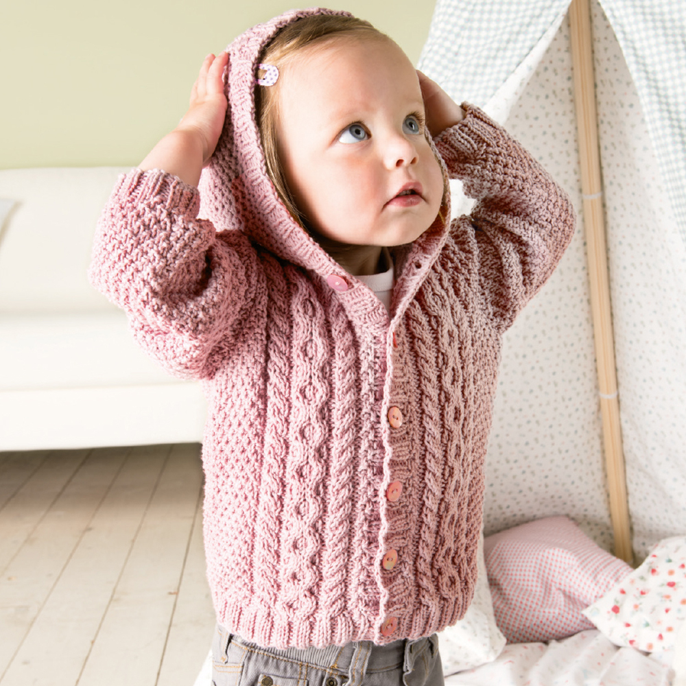 Strickanleitung Rico Baby 19 - Zopfjacke