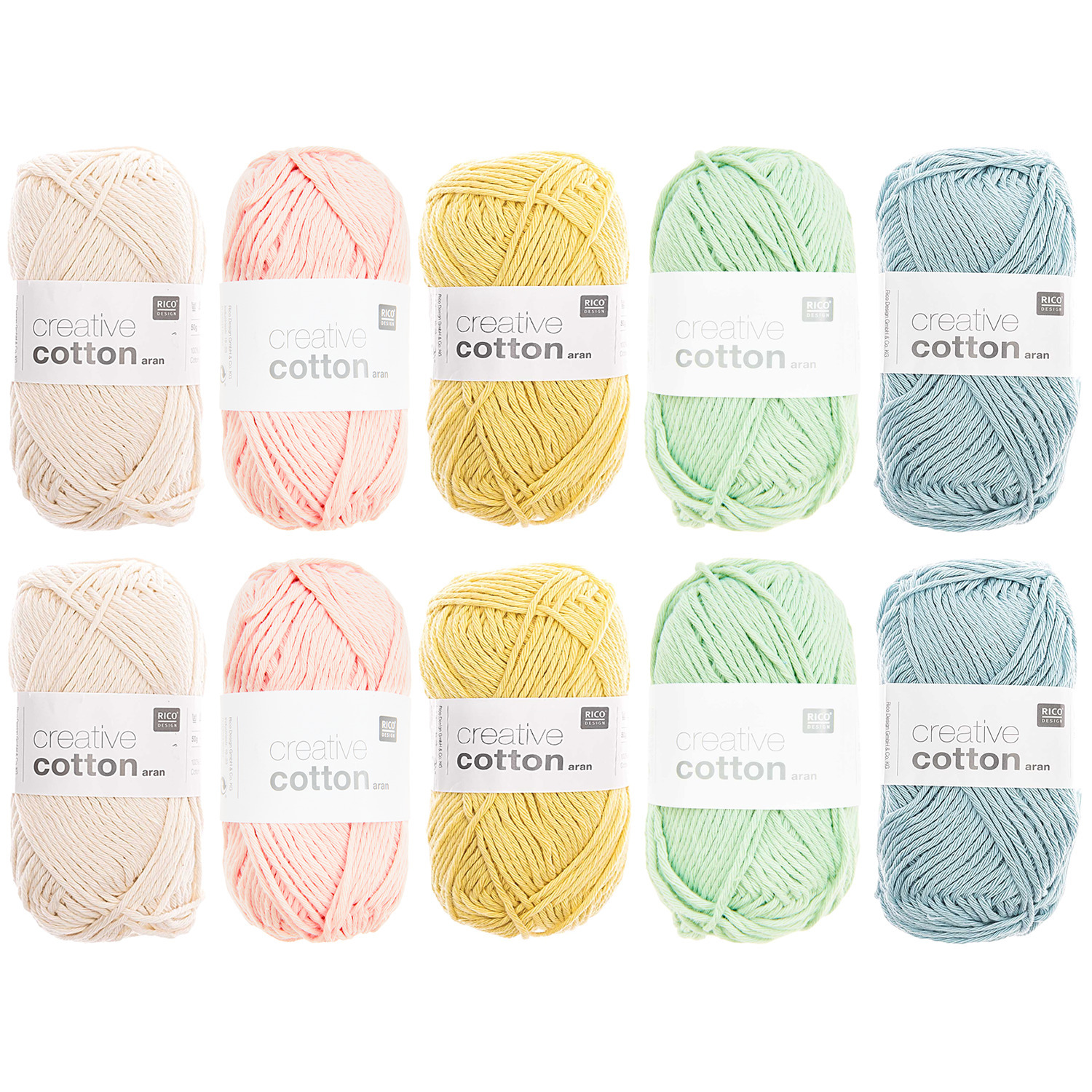 Wollpaket Creative Cotton Aran Pastell