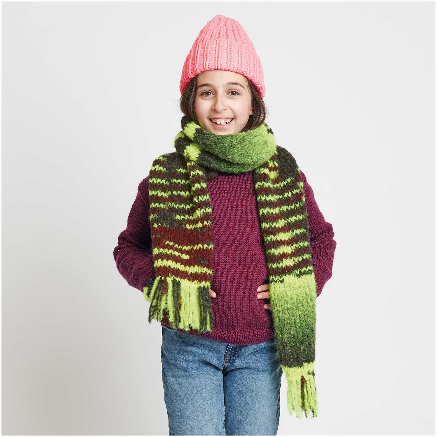 Strickset Schal Modell 19 aus Kids Nr. 12