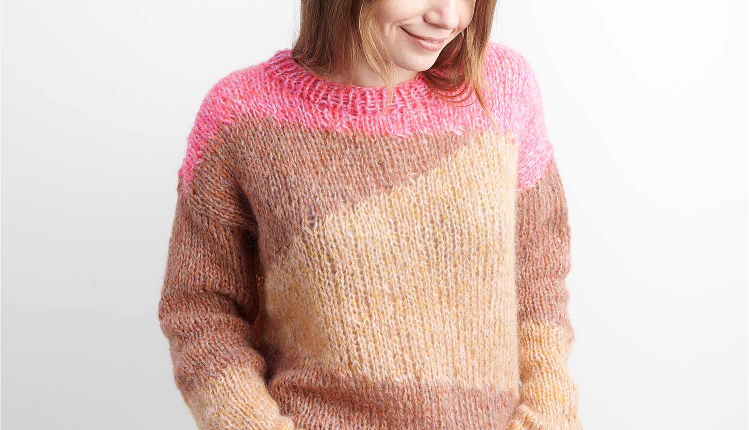 Strickanleitung Pullover mit geometrischem Muster