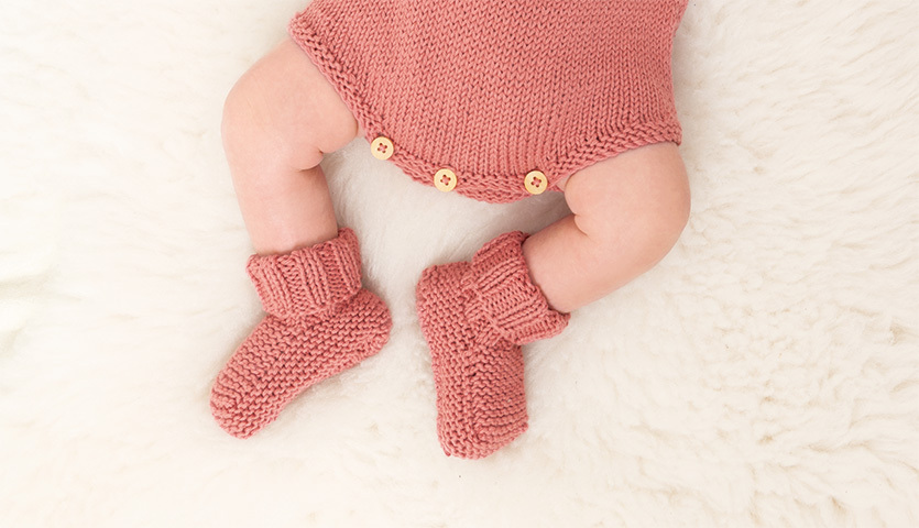 Strickanleitung Babysocken aus Baby Cotton Soft dk