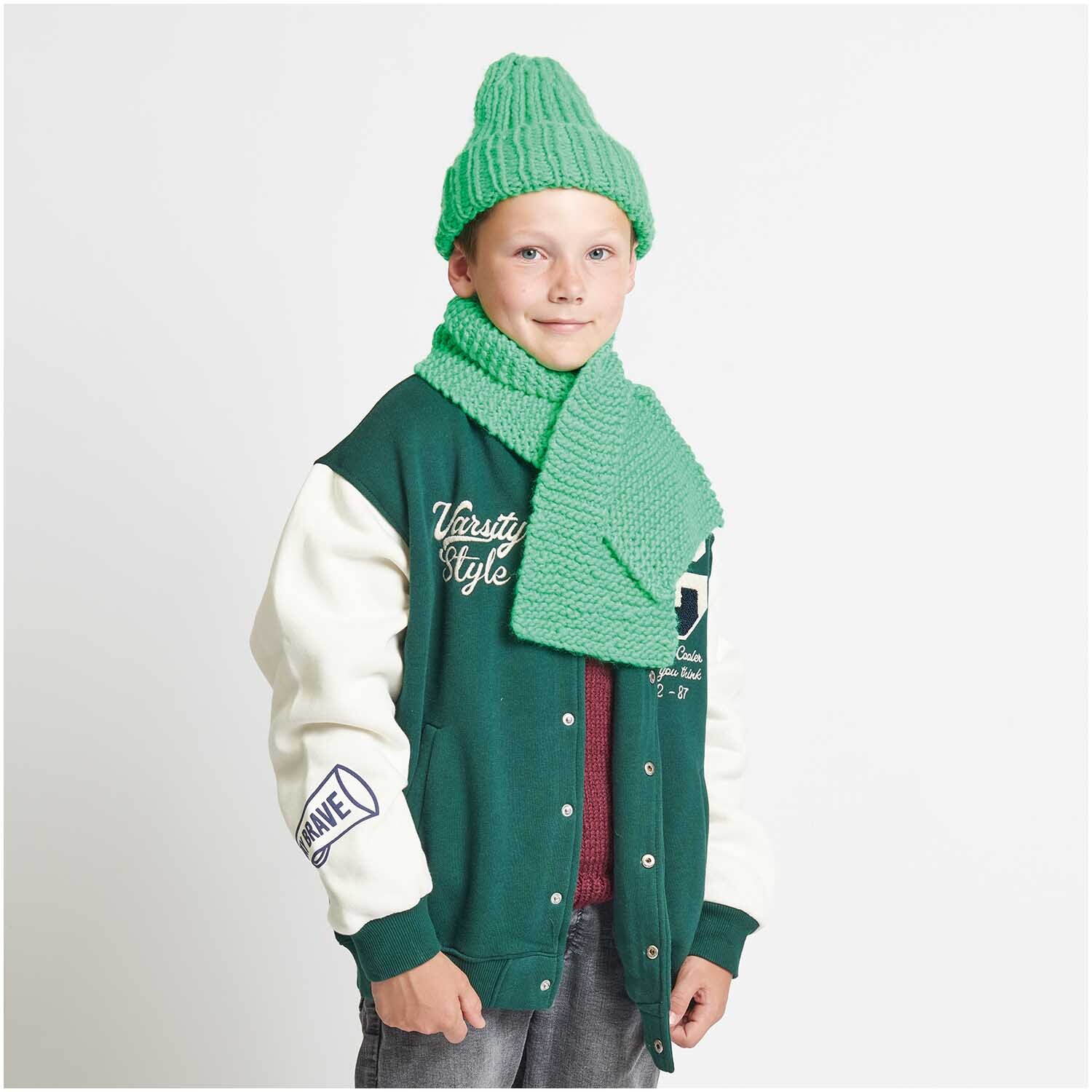 Strickset Schal mit Schlitz Modell 25 aus Kids Nr. 12