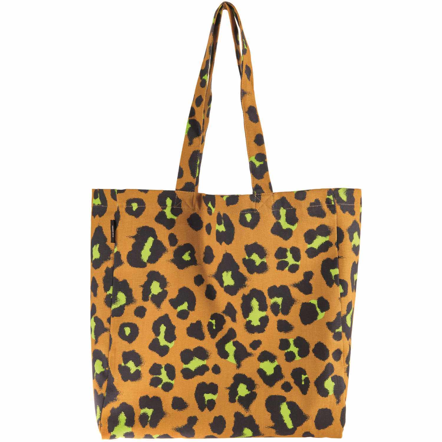 Canvas-Shopper Acid Leo karamell 38x40x13cm