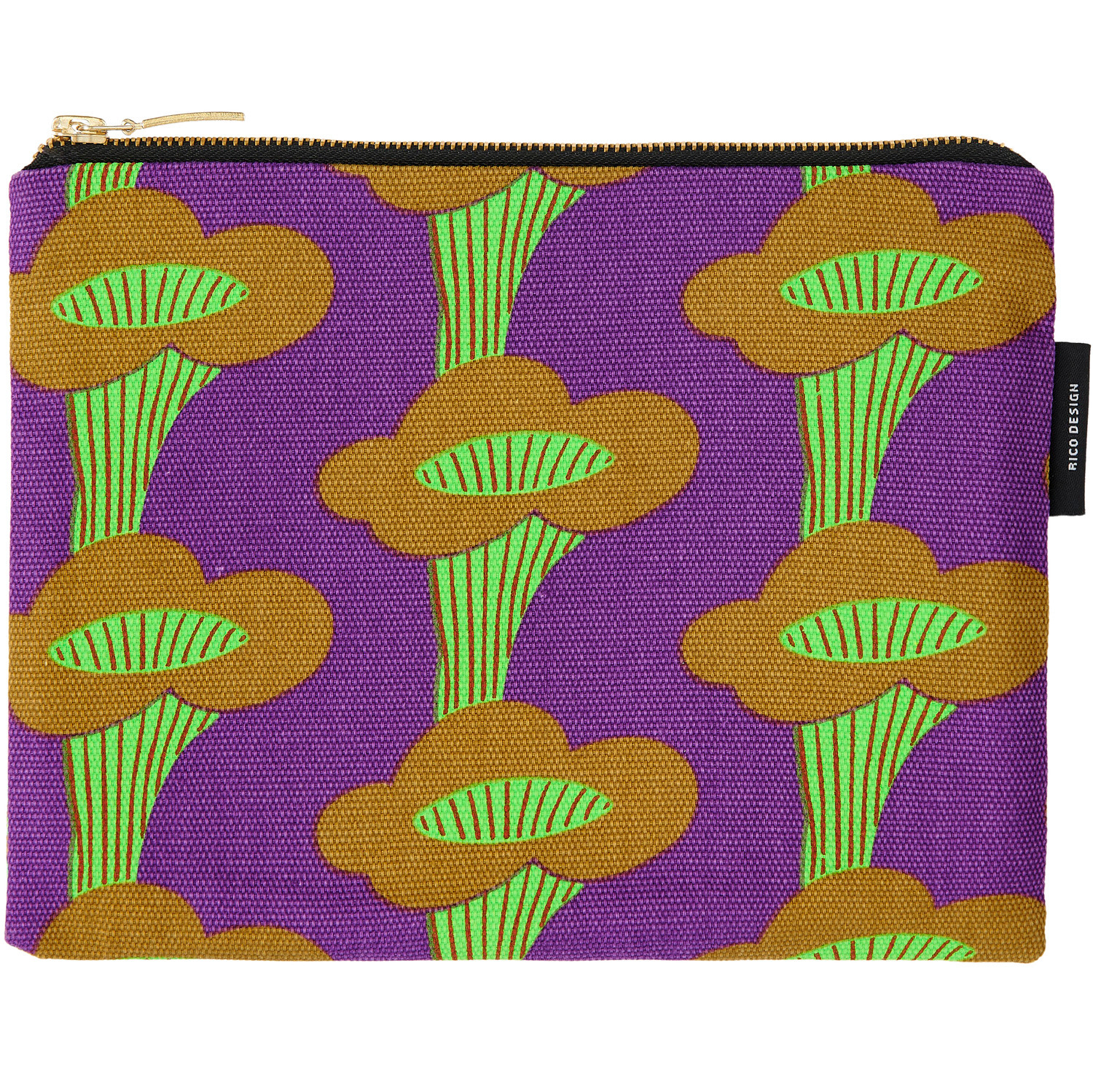 Canvas-Pouches Pfifferlinge Neon Violett